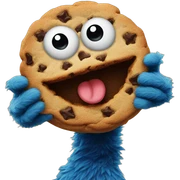 Cookie Monster new year  sticker