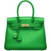 Green Hermes bag sticker