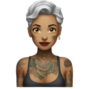 tattooed-woman sticker