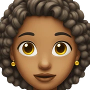 girl with earrings sticker