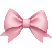 Light pink bow sticker