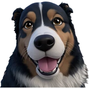 dog enjoying outdoor sun sticker