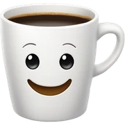 happy coffee cup sticker