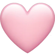 Light pink heart  sticker