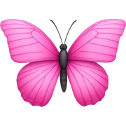 Pink butterfly sticker
