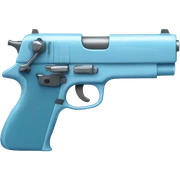 light blue gun sticker