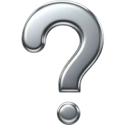 question mark sticker