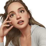 realistic portrait of a girl sticker