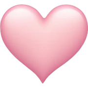 Pastel pink heart sticker