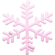 pastel pink snowflake  sticker