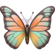 Pastell Butterfly  sticker
