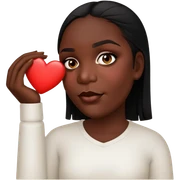 She give a heart, she’s verry Lovely  sticker