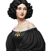 black hair dress artwork parody sticker