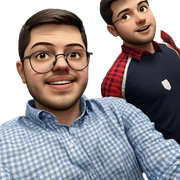 boys in plaid shirts sticker