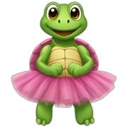 tortue en tutu sticker