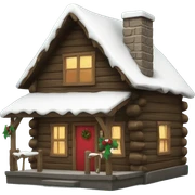 Christmas cabin  sticker