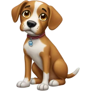 Dog with broke leg  sticker
