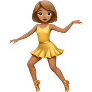 Girl dancing sticker