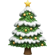White Christmas tree  sticker