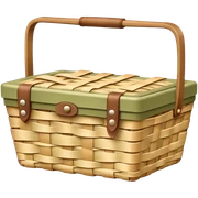 Pale olive Picnic Basket sticker