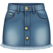 Miniskirt denim sticker
