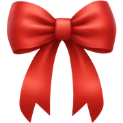 Red bow sticker