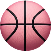 Pink basketball sticker
