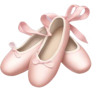 Pale pink ballet shoes sticker