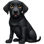 Black Labrador  sticker