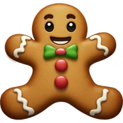 gingerbread man sticker