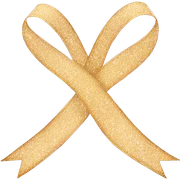 Ribbon with sparkles sticker