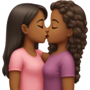 Girl kisses girl sticker