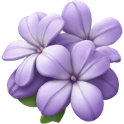 lilac flower sticker