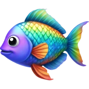 Rainbow fish  sticker