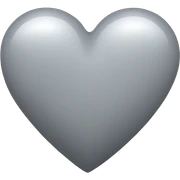light grey heart sticker