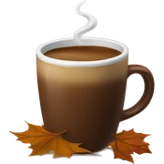 Fall coffe sticker