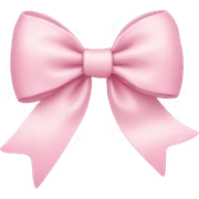 Light pink bow sticker
