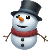 Snowman sticker