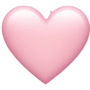 Light pink heart sticker