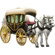 Bridgerton Inspired Emoji : Horse-Drawn Carriage – A nod to the glamorous entrances and exits. sticker