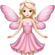 Pink fairy sticker