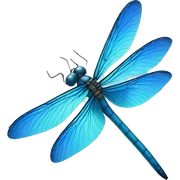 blue dragonfly sticker