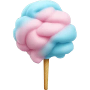 Realistic cotton candy sticker