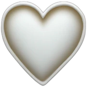 White heart sticker