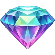 Neon diamond sticker