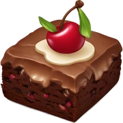 cherry brownie sticker