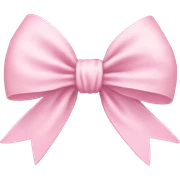 Pastel pink bow sticker