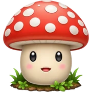 Cute mushroom sticker