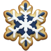 Navy snowflake cookie  sticker