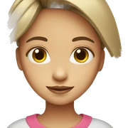 girl with heart sticker